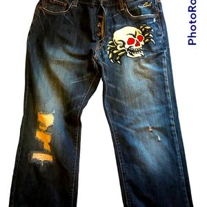 Vintage Mens Ed Hardy jeans